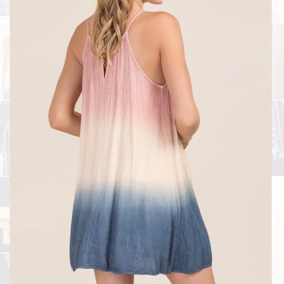 Francesca’s pink tie dye dress NWOT - Picture 2 of 3